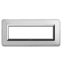 Placca AVE Personal in Alluminio Naturale 7 Moduli 44P07ALS