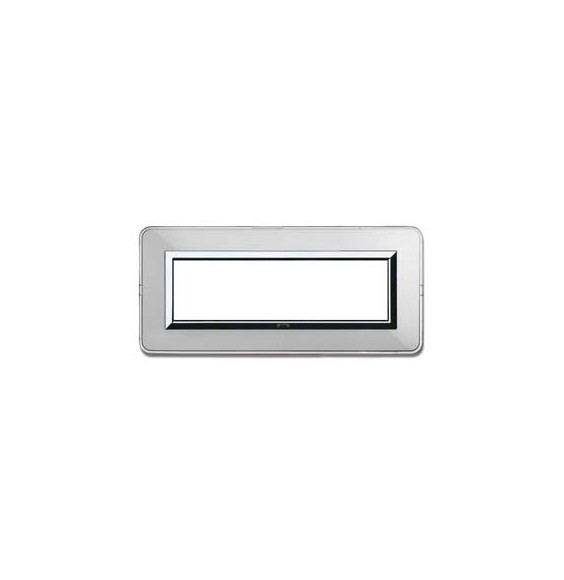 Placca AVE Personal in Alluminio Naturale 7 Moduli 44P07ALS