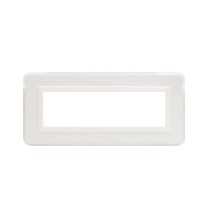 Placca AVE Personal Bianco Lucido RAL 9010 7 Moduli - AVE 44P07B