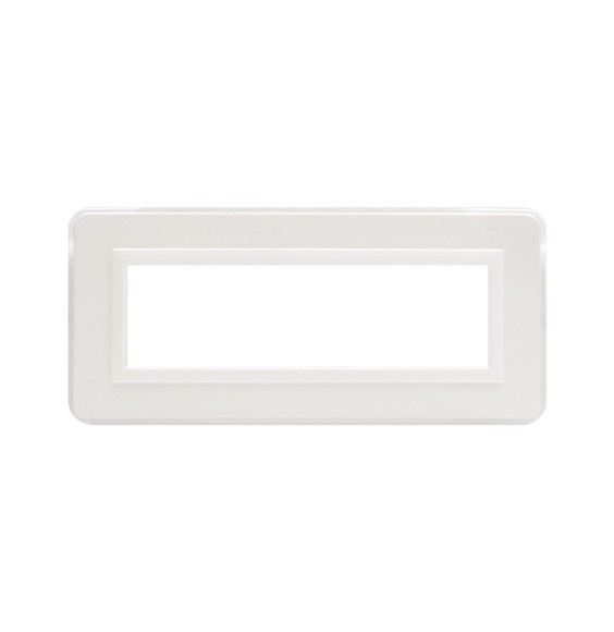 Placca AVE Personal Bianco Lucido RAL 9010 7 Moduli - AVE 44P07B