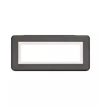 Placca AVE Personal 7 moduli Grigio scuro lucido 44P07GRL