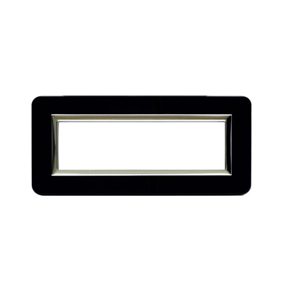 Placca AVE Personal 7 moduli Nero Assoluto 44P07NAL
