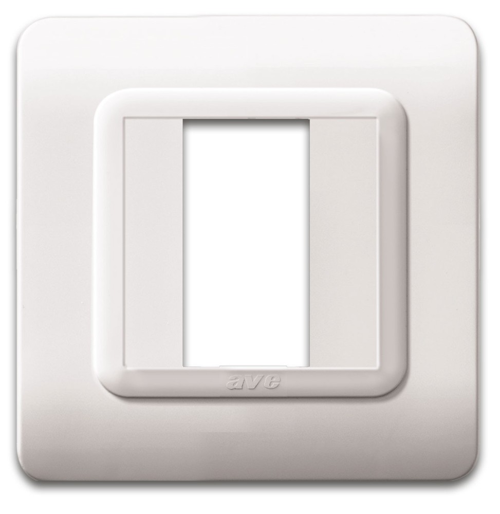 Placca 1 Modulo per Scatola Tonda Ave 44P31B | MisterElettro