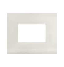 Placca in metallo color Avorio Smart44 3 moduli AVE 44PSM3AVR