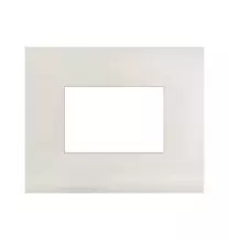 Placca in metallo color Avorio Smart44 3 moduli AVE 44PSM3AVR