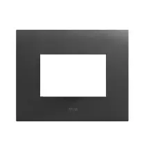 Placca in metallo grigio Tekla Smart44 3 moduli AVE 44PSM3GTK