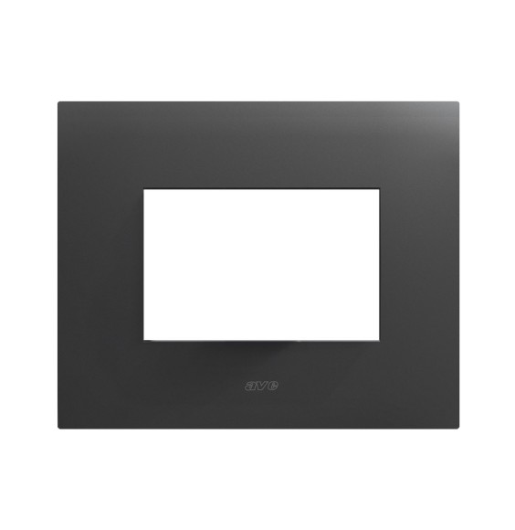 Placca in metallo grigio Tekla Smart44 3 moduli AVE 44PSM3GTK