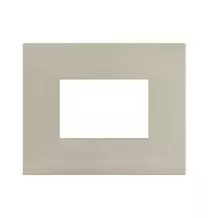 Placca in metallo Tortora Smart44 3 moduli AVE 44PSM3TO