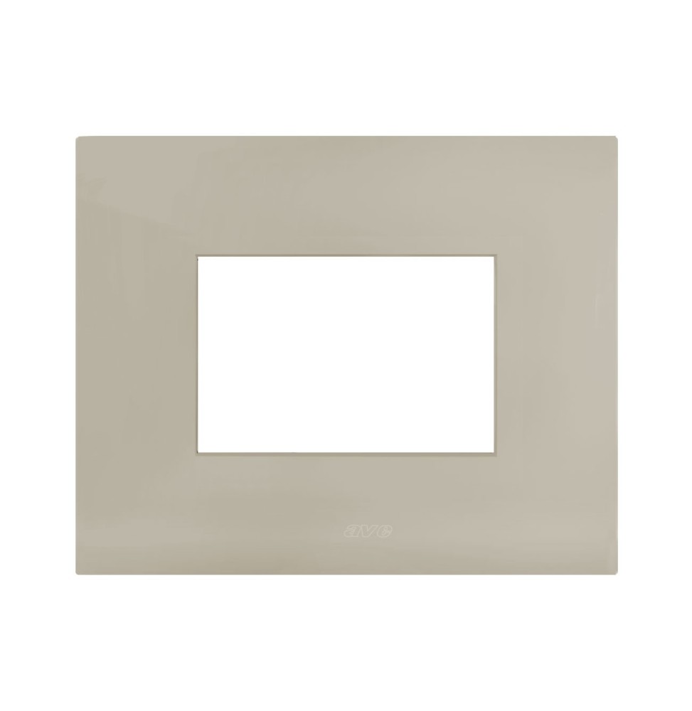 Placca in metallo Tortora Smart44 3 moduli AVE 44PSM3TO
