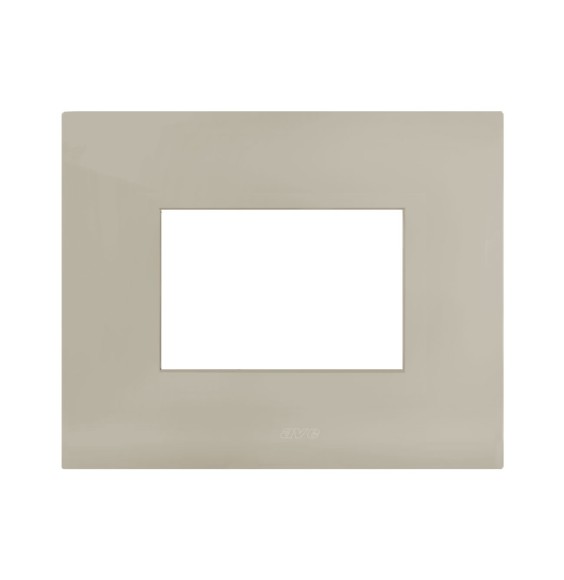 Placca in metallo Tortora Smart44 3 moduli AVE 44PSM3TO