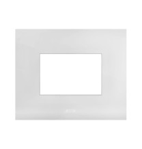 Placca in metallo Bianco Opaco Smart44 3 moduli AVE 44PSM3BO