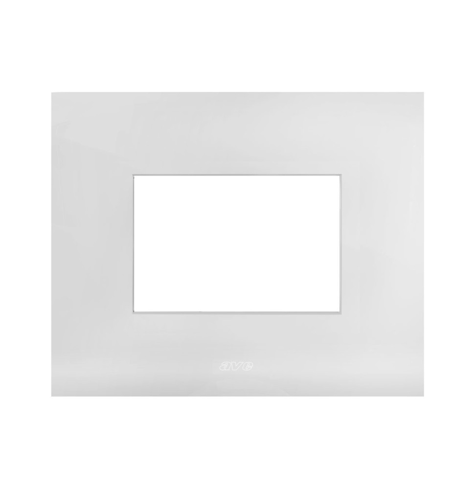 Placca in metallo Bianco Opaco Smart44 3 moduli AVE 44PSM3BO