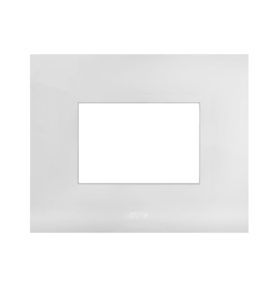 Placca in metallo Bianco Opaco Smart44 3 moduli AVE 44PSM3BO
