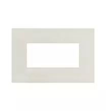 Placca in metallo color Avorio Smart44 4 moduli AVE 44PSM4AVR