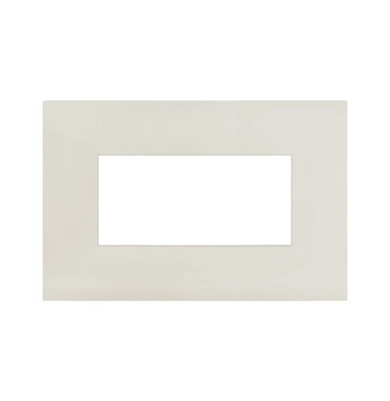 Placca in metallo color Avorio Smart44 4 moduli AVE 44PSM4AVR