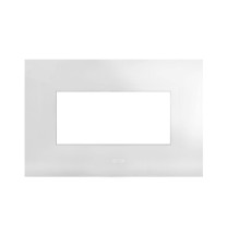 Placca in metallo bianco 4 moduli AVE Smart44 44PSM4B