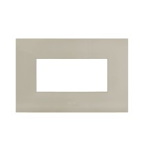 Placca in metallo Tortora Smart44 4 moduli AVE 44PSM4TO