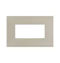 Placca in metallo Tortora Smart44 4 moduli AVE 44PSM4TO