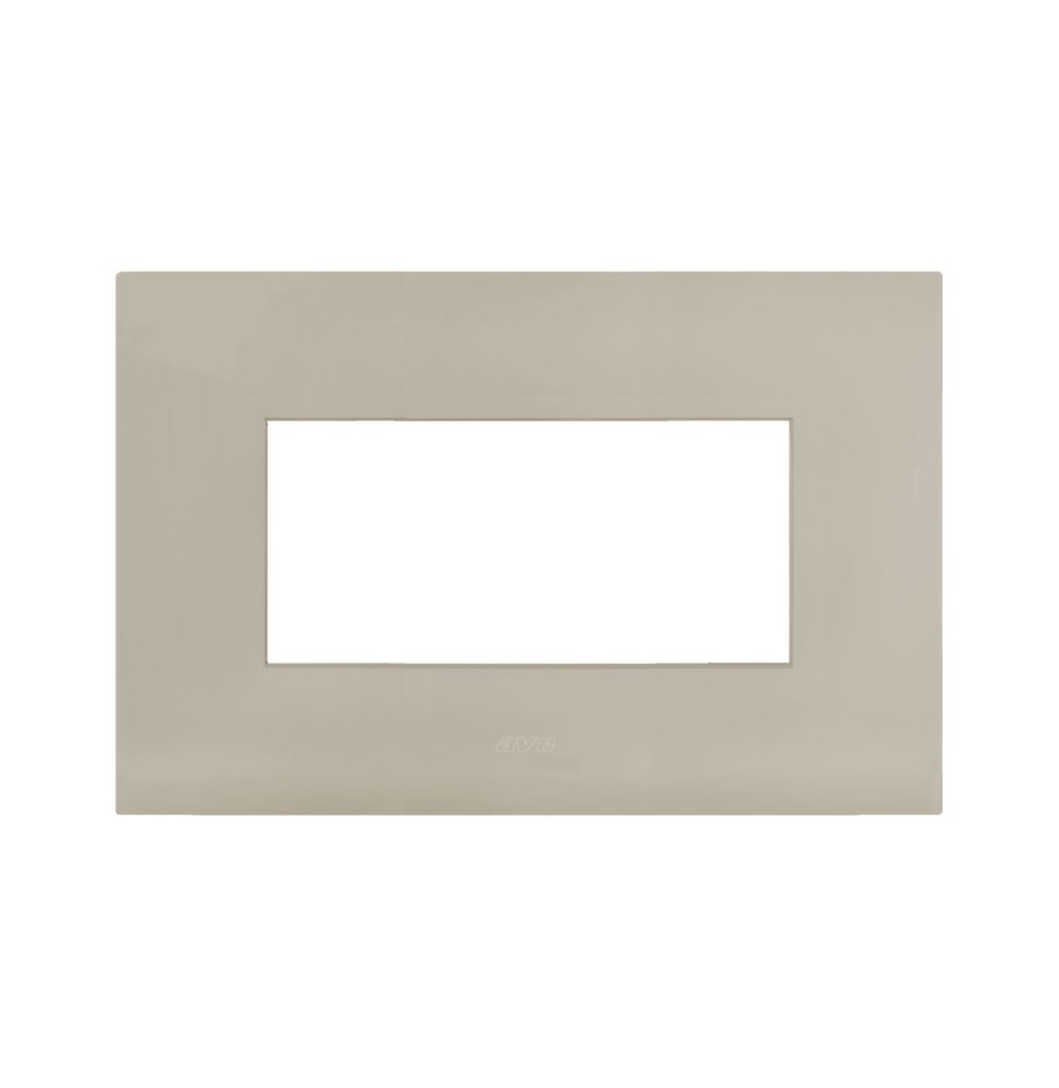 Placca in metallo Tortora Smart44 4 moduli AVE 44PSM4TO