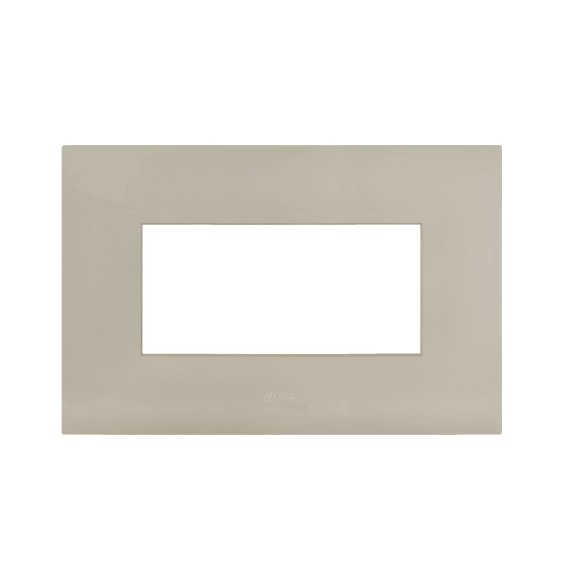 Placca in metallo Tortora Smart44 4 moduli AVE 44PSM4TO