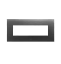 Placca in metallo antracite spazzolato Smart44 7 moduli AVE 44PSM7AA