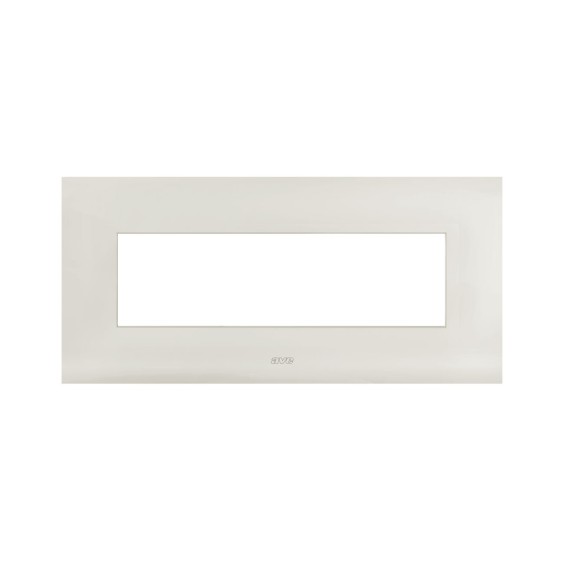 Placca in metallo color Avorio Smart44 7 moduli AVE 44PSM7AVR