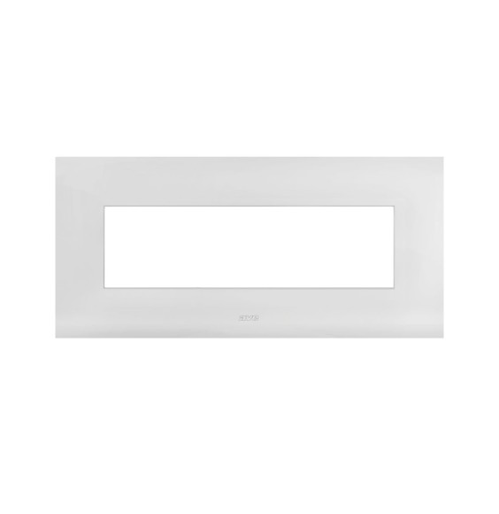 Placca in metallo bianco 7 moduli AVE 44PSM7B