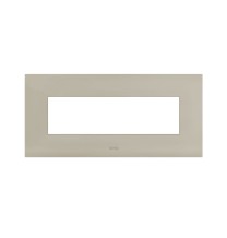 Placca in metallo Tortora 7 moduli AVE 44PSM7TO