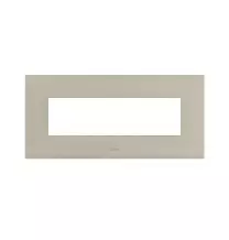 Placca in metallo Tortora 7 moduli AVE 44PSM7TO