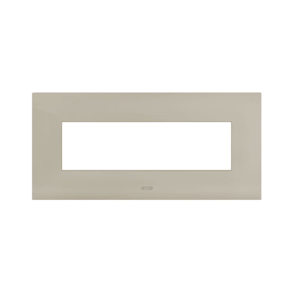 Placca in metallo Tortora 7 moduli AVE 44PSM7TO