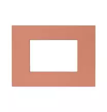 Placca Terracotta in tecnopolimero Smart44 3 moduli AVE 44PSME3TCO