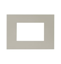 Placca Tortora in tecnopolimero Smart44 3 moduli AVE 44PSME3TO