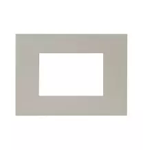 Placca Tortora in tecnopolimero Smart44 3 moduli AVE 44PSME3TO