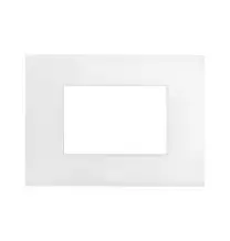 Placca Bianco Whitek in tecnopolimero Smart44 3 moduli AVE 44PSME3BO