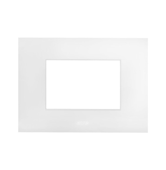 Placca Bianco Whitek in tecnopolimero Smart44 3 moduli AVE 44PSME3BO