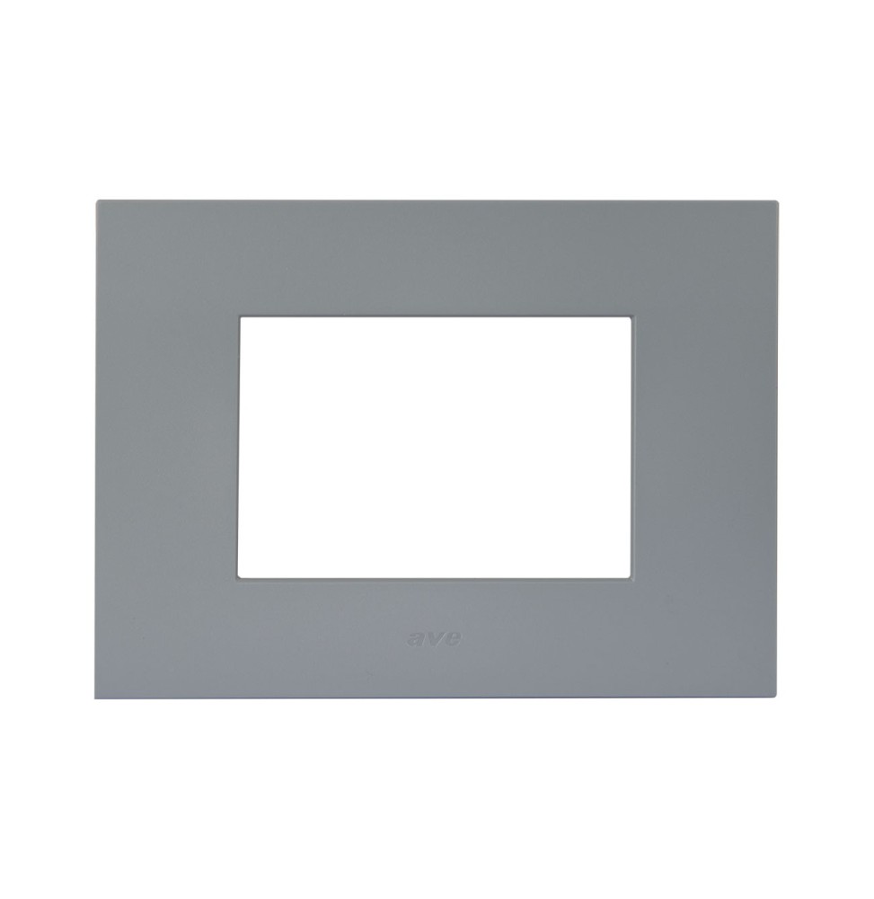 Placca Grigio Opaco in tecnopolimero Smart44 3 moduli AVE 44PSME3GO