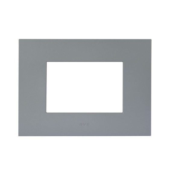 Placca Grigio Opaco in tecnopolimero Smart44 3 moduli AVE 44PSME3GO