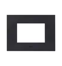 Placca Grigio Tekla in tecnopolimero Smart44 3 moduli AVE 44PSME3GTK