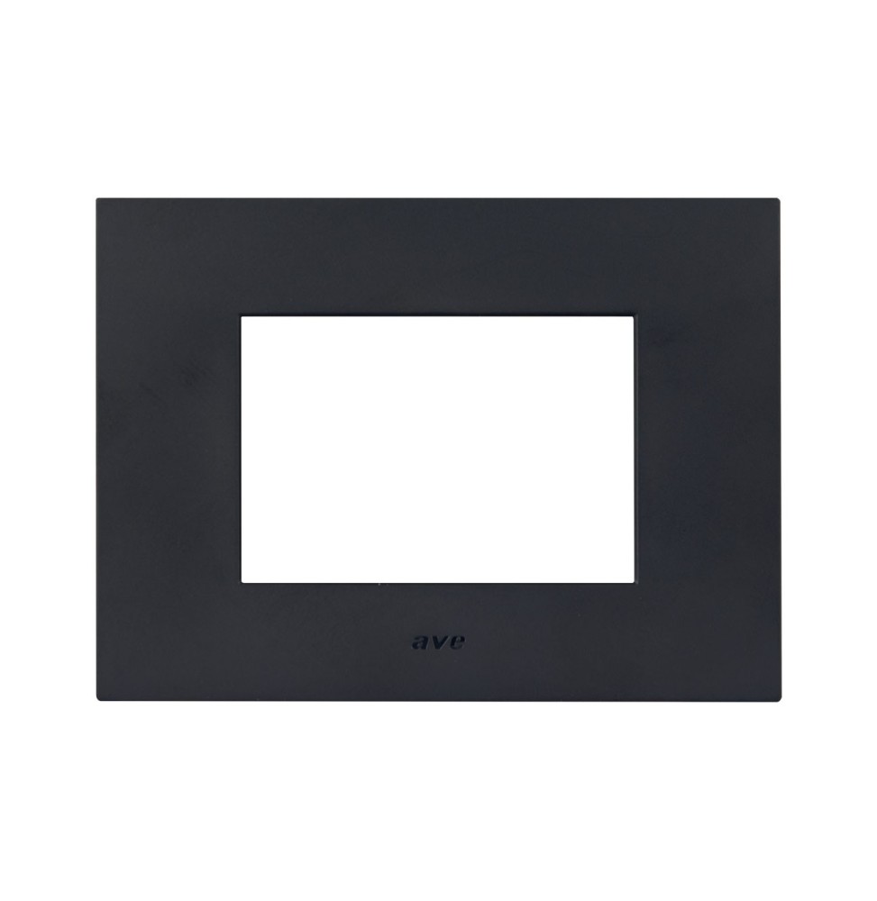 Placca Grigio Tekla in tecnopolimero Smart44 3 moduli AVE 44PSME3GTK