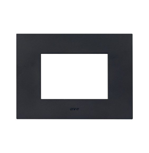 Placca Grigio Tekla in tecnopolimero Smart44 3 moduli AVE 44PSME3GTK