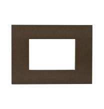Placca Bronzo in tecnopolimero Smart44 3 moduli AVE 44PSME3BRZ