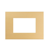 Placca oro opaco in tecnopolimero Smart44 3 moduli AVE 44PSME3ORO