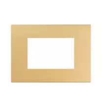 Placca oro opaco in tecnopolimero Smart44 3 moduli AVE 44PSME3ORO