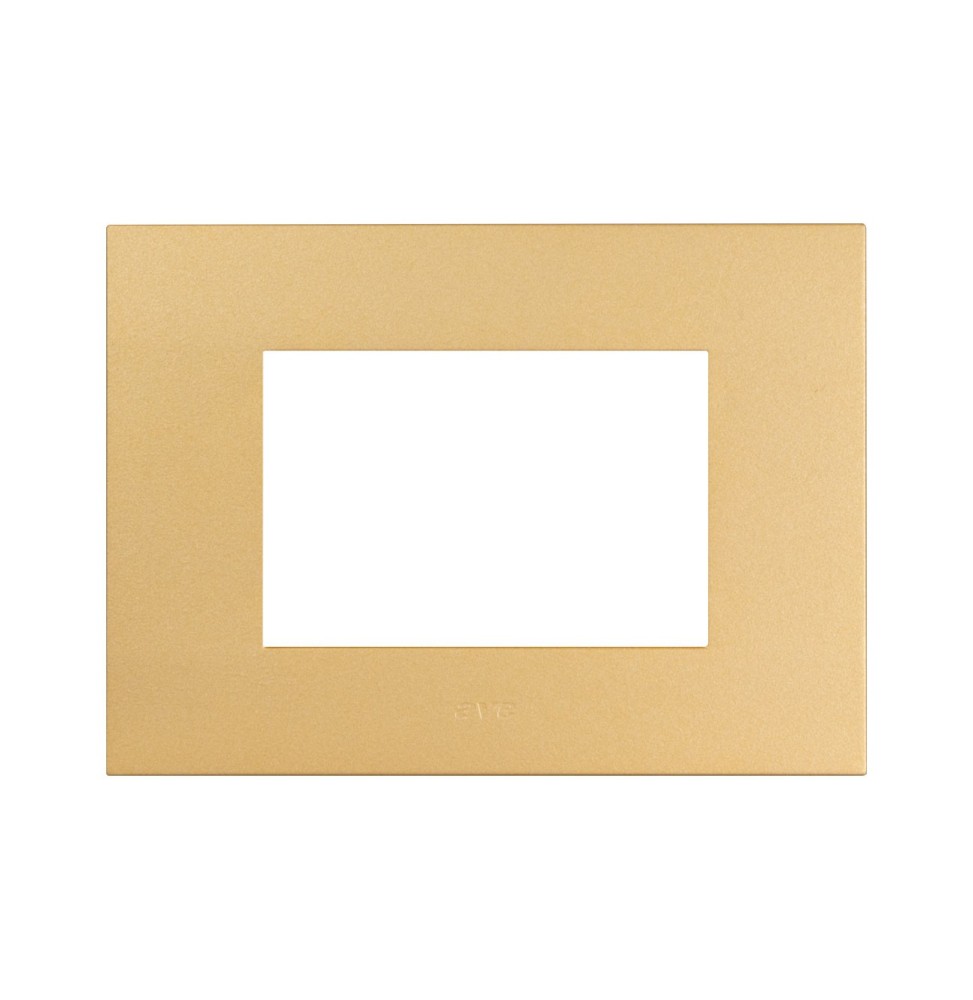 Placca oro opaco in tecnopolimero Smart44 3 moduli AVE 44PSME3ORO