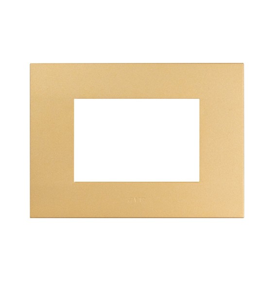 Placca oro opaco in tecnopolimero Smart44 3 moduli AVE 44PSME3ORO