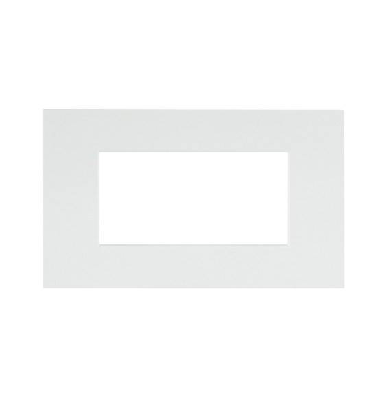 Placca Bianco Whitek in tecnopolimero Smart44 4 moduli AVE 44PSME4BO
