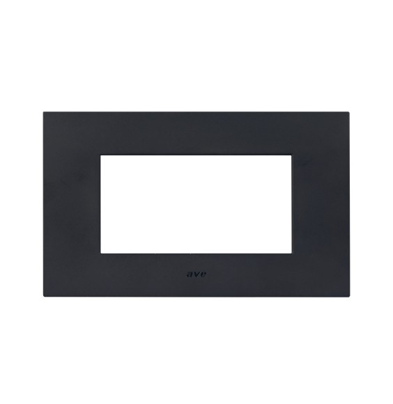 Placca Grigio Tekla in tecnopolimero Smart44 4 moduli AVE 44PSME4GTK