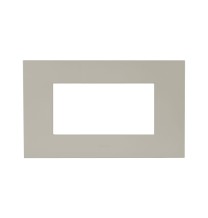 Placca Tortora in tecnopolimero Smart44 4 moduli AVE 44PSME4TO