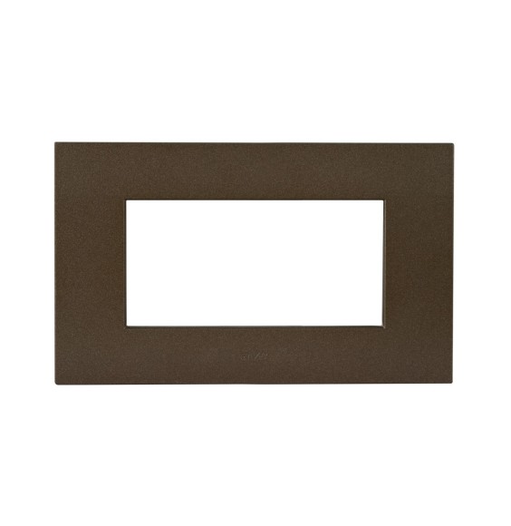 Placca Bronzo Opaco in tecnopolimero Smart44 4 moduli AVE 44PSME4BRZ