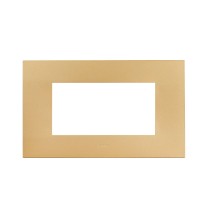 Placca Oro Opaco in tecnopolimero Smart44 4 moduli AVE 44PSME4ORO